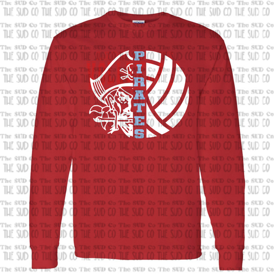OHS Volleyball Long Sleeve T-shirt - Red