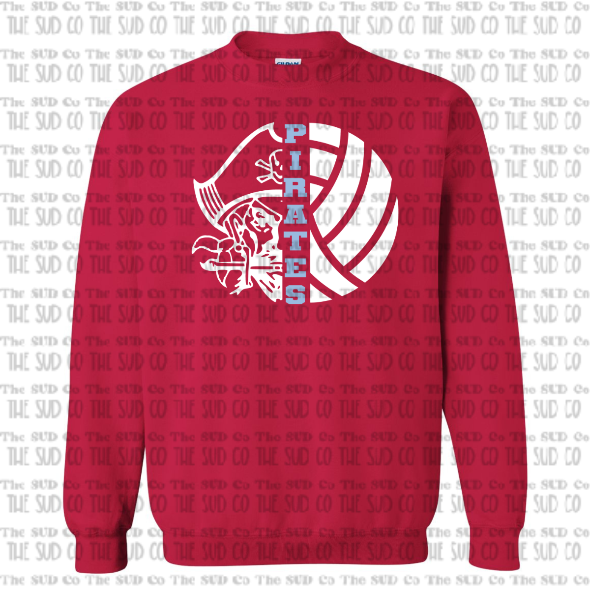 OHS Volleyball Crewneck Sweatshirt - Red