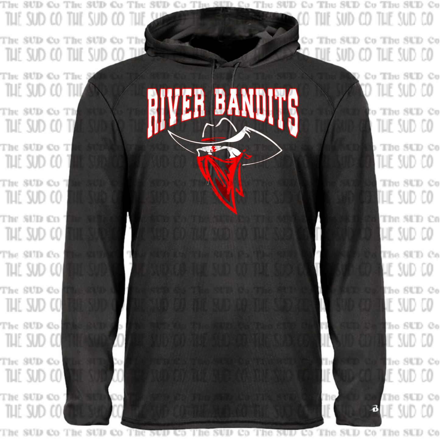 River Bandits Hooded Dri-Fit Long Sleeve Tee - Black