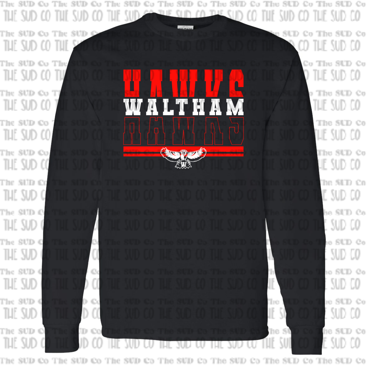 Waltham Long Sleeve Black T-Shirt