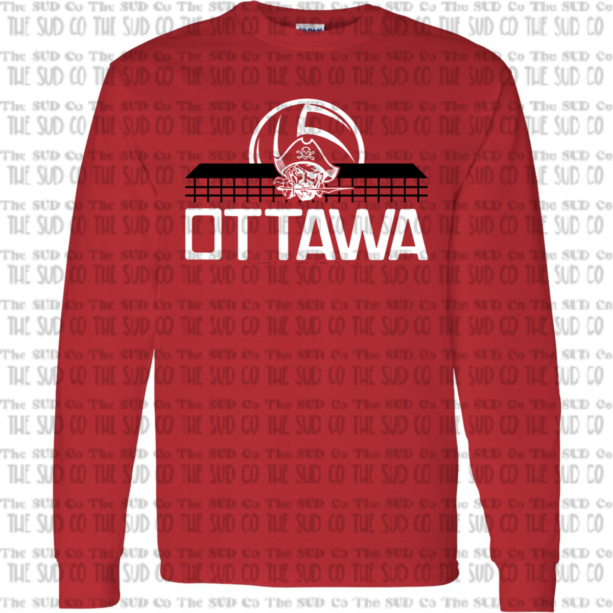 OHS Volleyball Long Sleeve T-shirt - Red