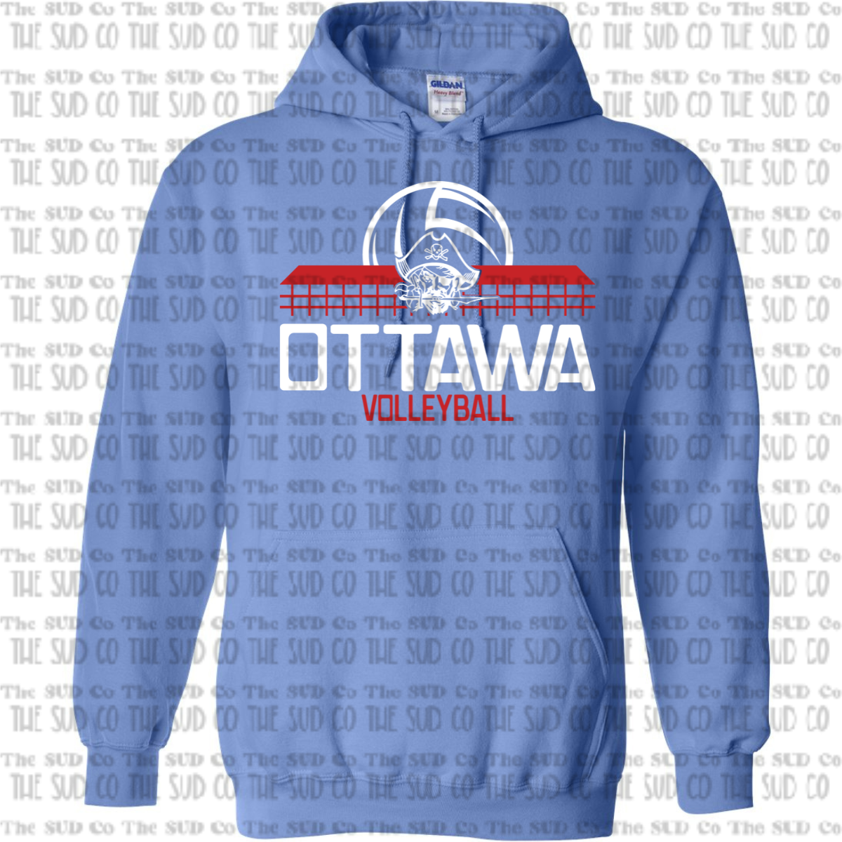 OHS Volleyball Hooded Sweatshirt - Blue