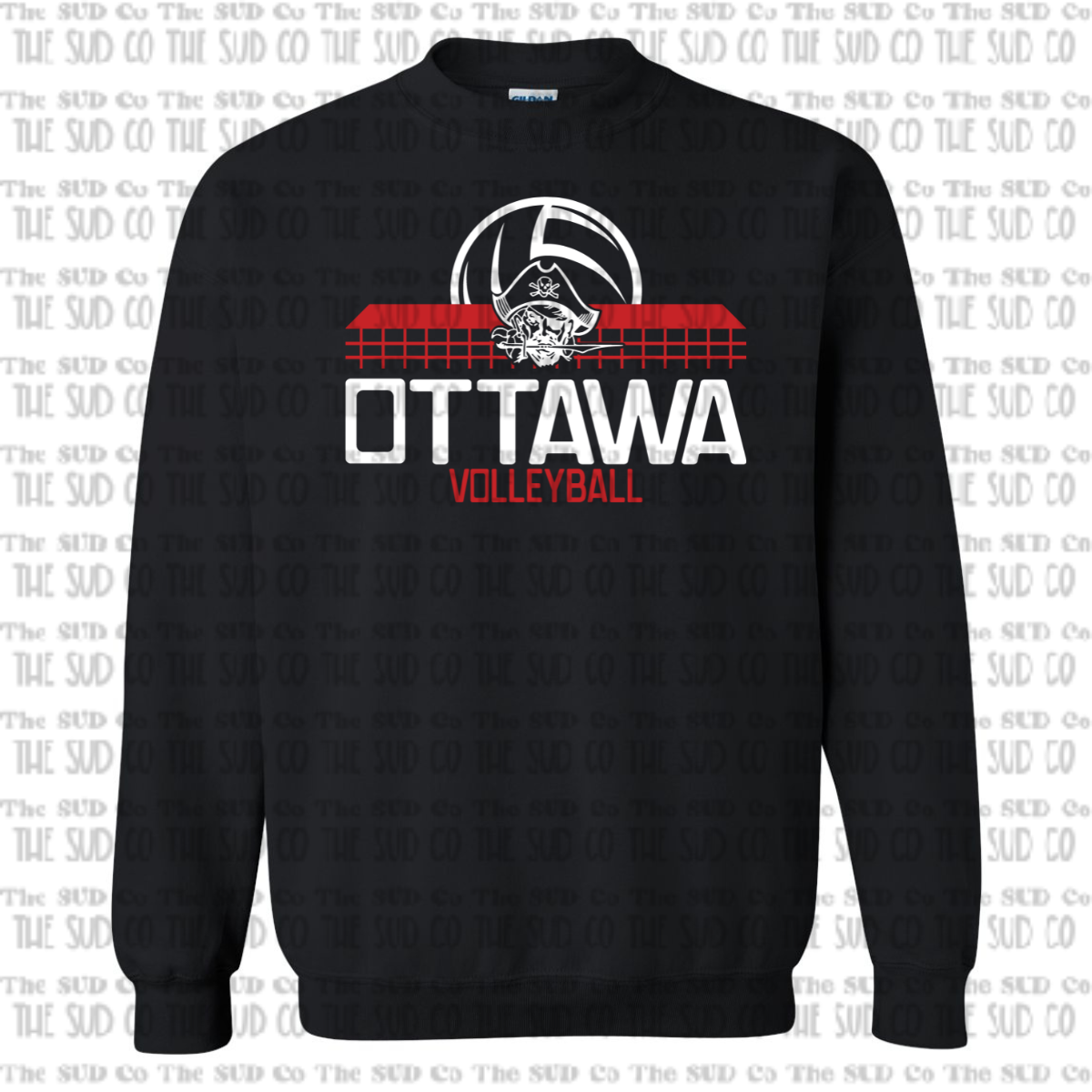 OHS Volleyball Crewneck Sweatshirt - Black