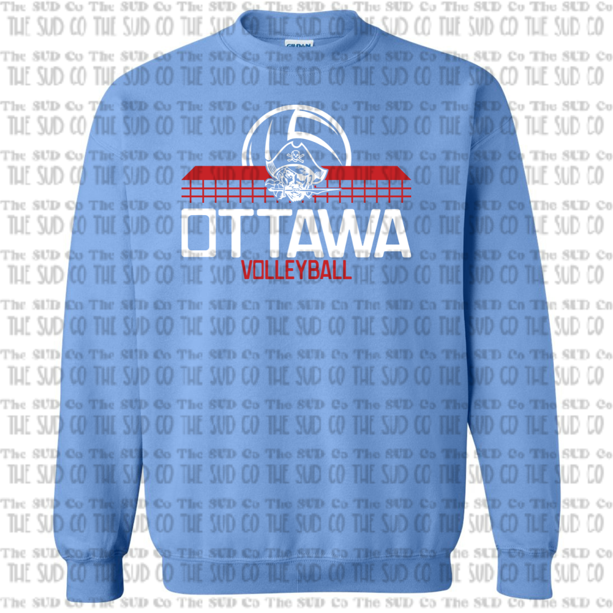 OHS Volleyball Crewneck Sweatshirt - Blue