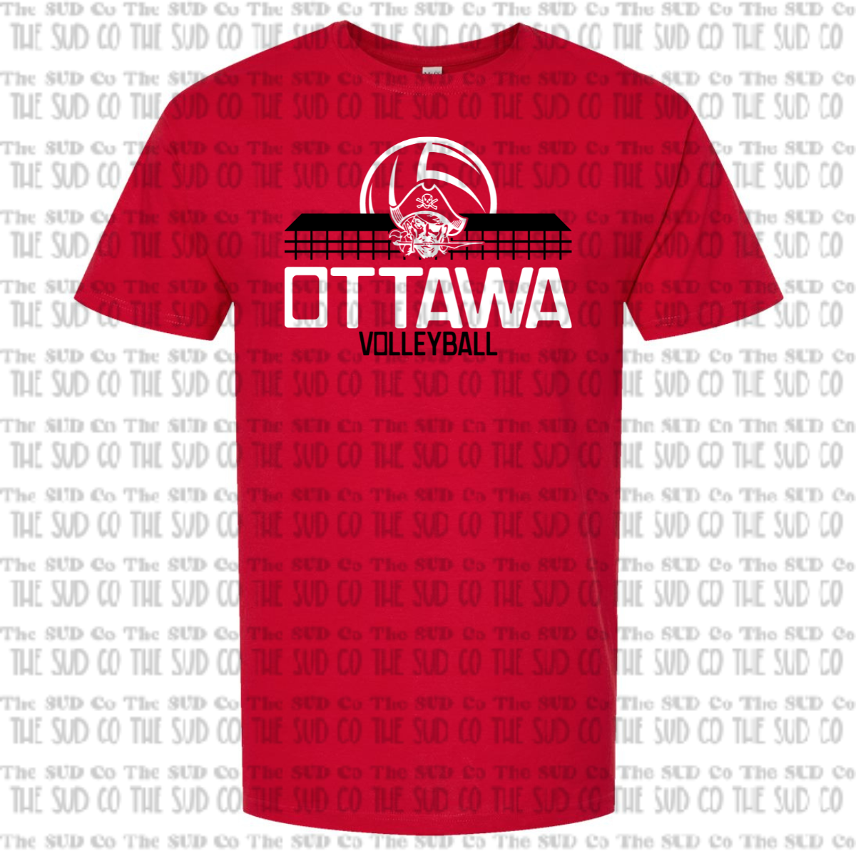 OHS Volleyball Basic T-shirt - Red