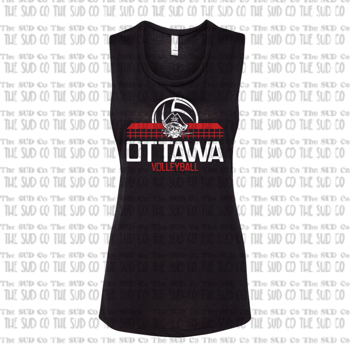 OHS Volleyball Tank Top - Black