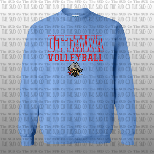 OHS Volleyball Crewneck Sweatshirt - Blue