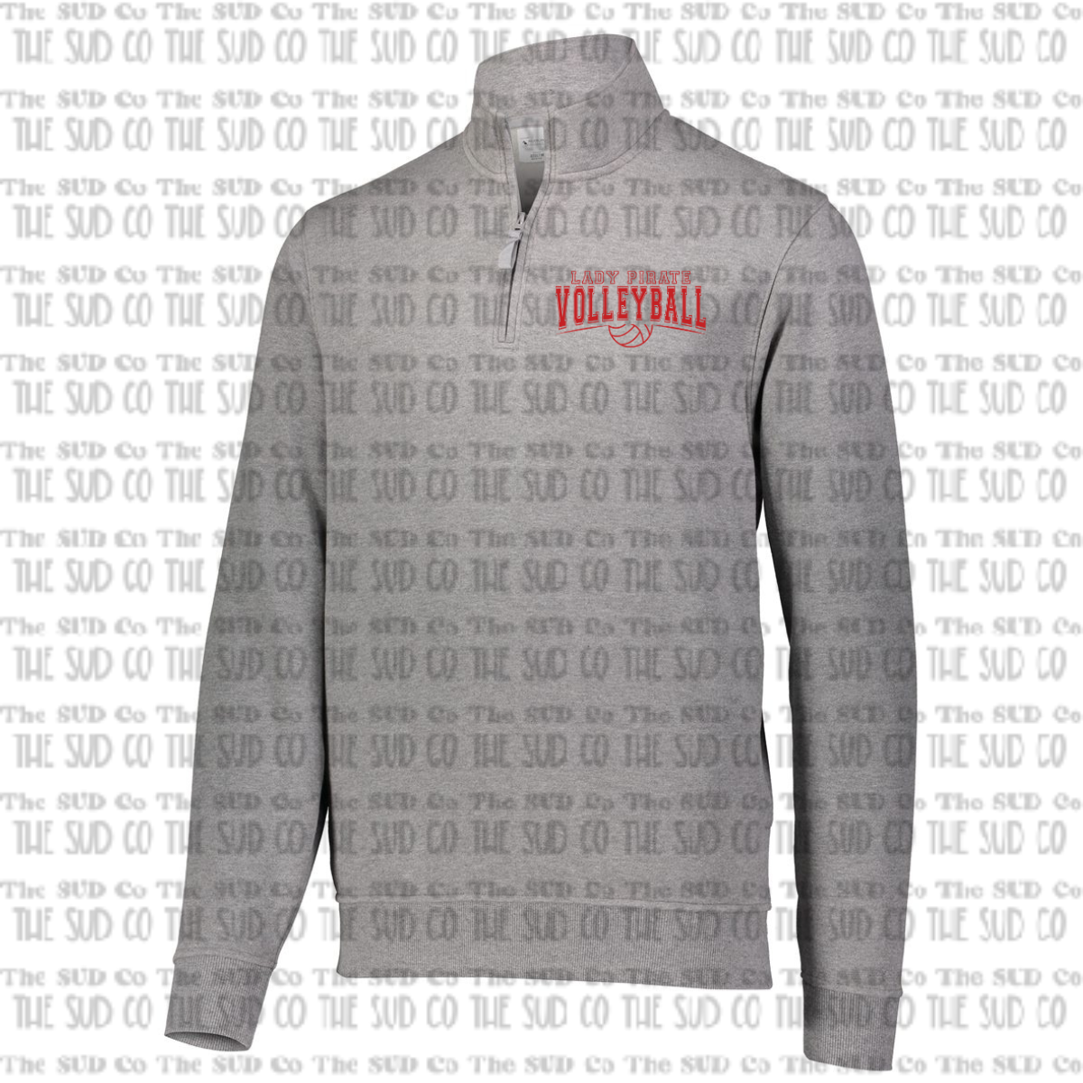 OHS Volleyball Quarter Zip Sweatshirt - Gray