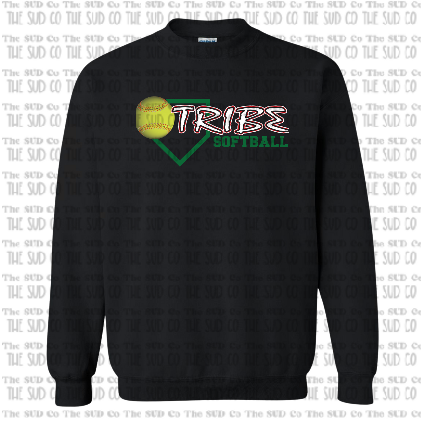 WES TRIBE Softball Crewneck Sweatshirt