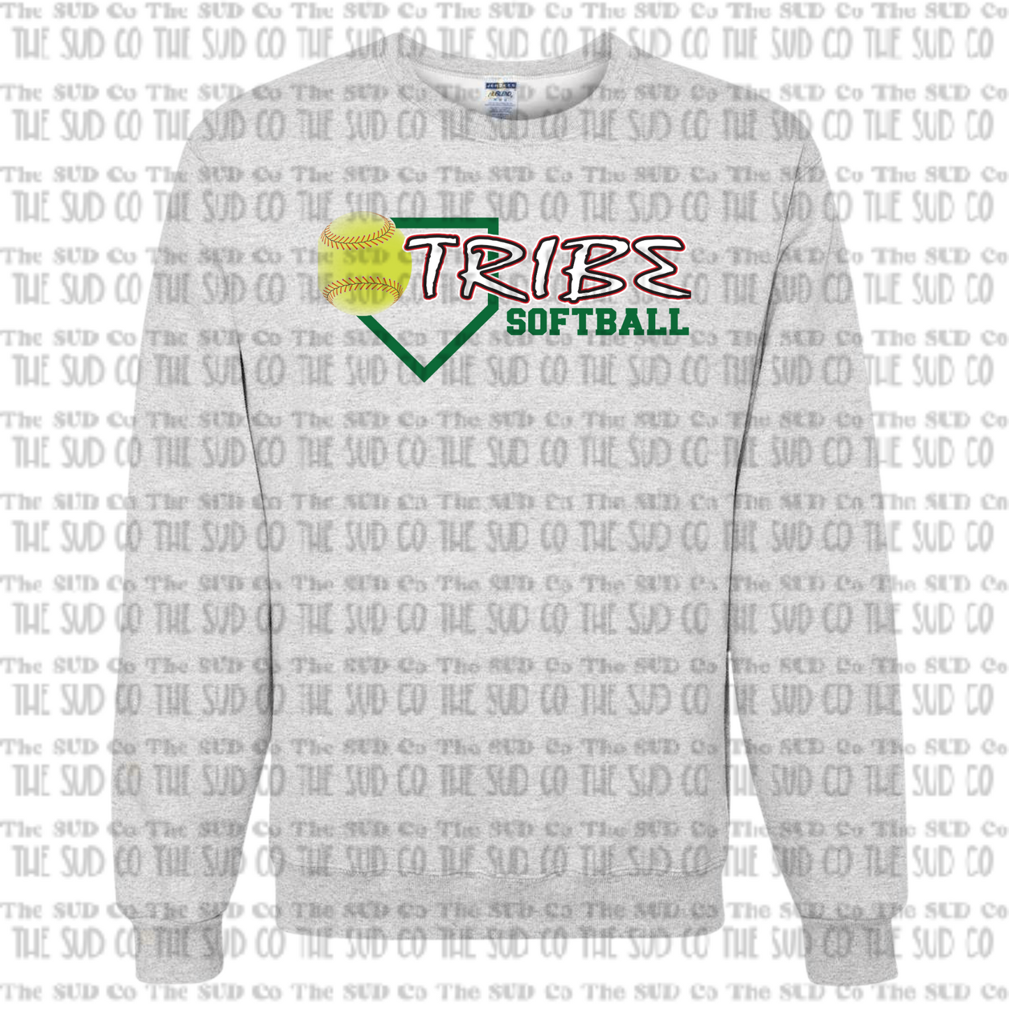 WES TRIBE Softball Crewneck Sweatshirt
