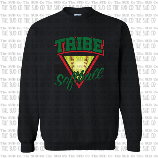 WES TRIBE Softball Crewneck Sweatshirt