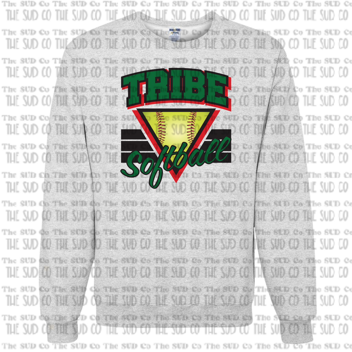 WES TRIBE Softball Crewneck Sweatshirt