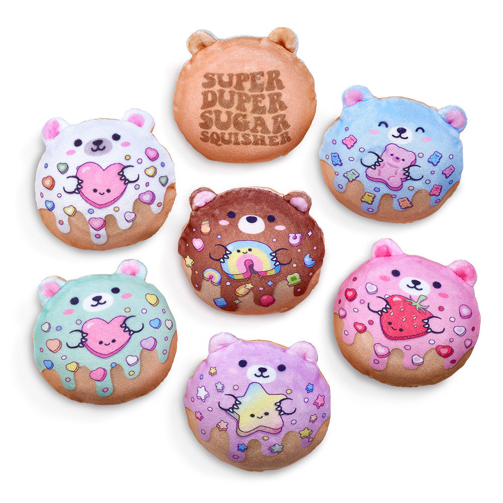 Super Duper Sugar Squisher -Plush Sugar Bear Donuts by Top Trenz