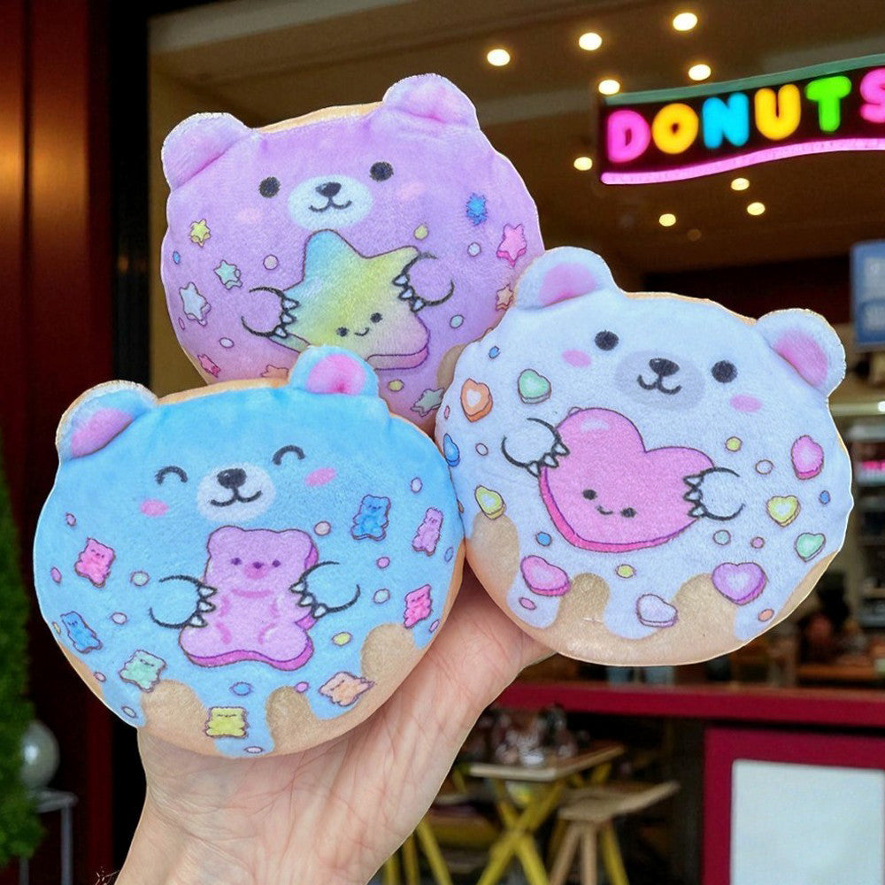 Super Duper Sugar Squisher -Plush Sugar Bear Donuts by Top Trenz