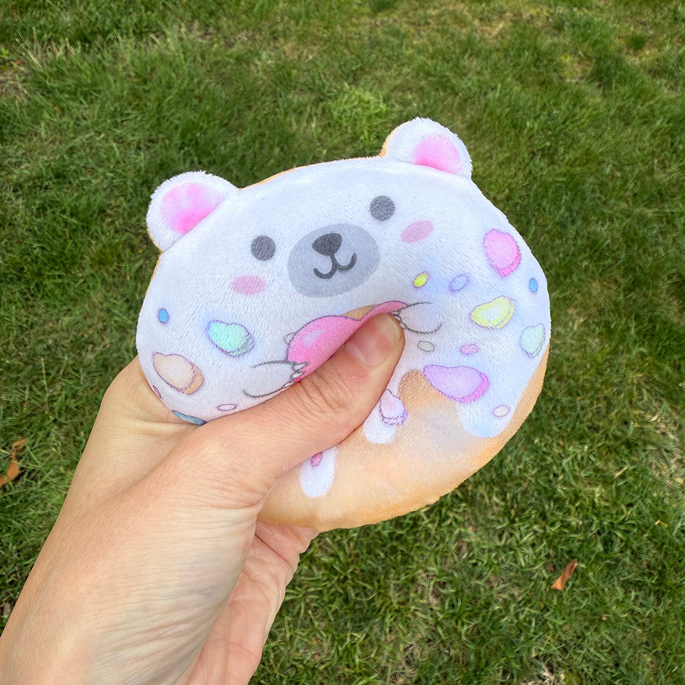 Super Duper Sugar Squisher -Plush Sugar Bear Donuts by Top Trenz