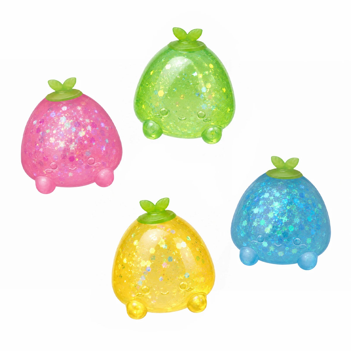 Super Duper Sugar Squisher – Sticky Glitter Mini Fruit 2-Pack by Top Trenz