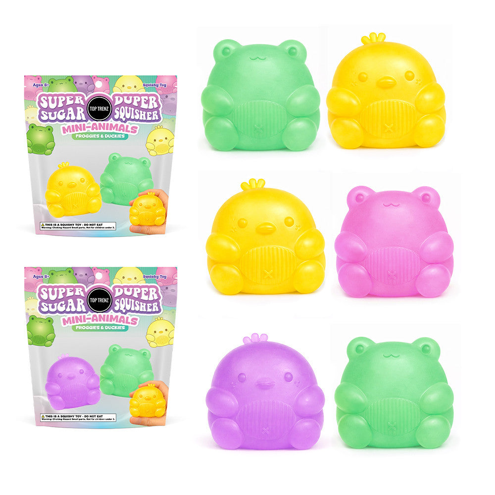 Sugar Squisher - Mini Duck & Frog 2 Pack by Top Trenz