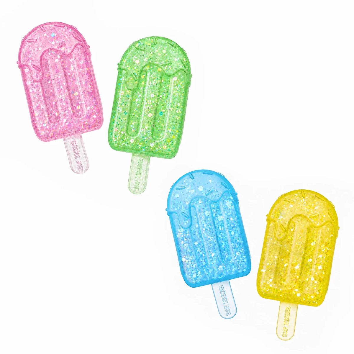 Super Duper Sugar Squisher – Sticky Glitter Mini Ice Pops 2-Pack by Top Trenz