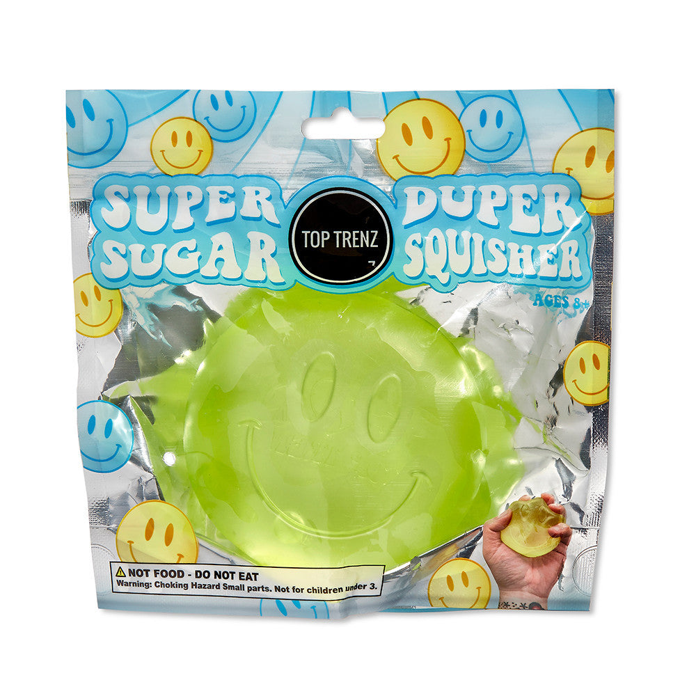 Super Duper Sugar Squisher Toy- Happy Face by Top Trenz