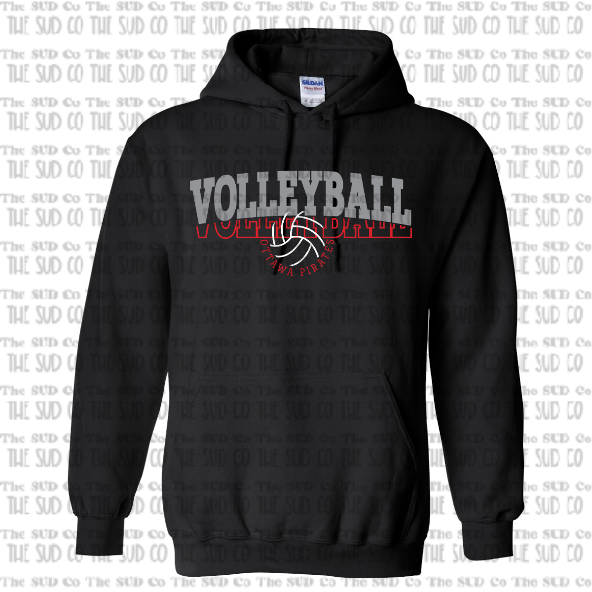 OHS Volleyball Hooded Sweatshirt - Black