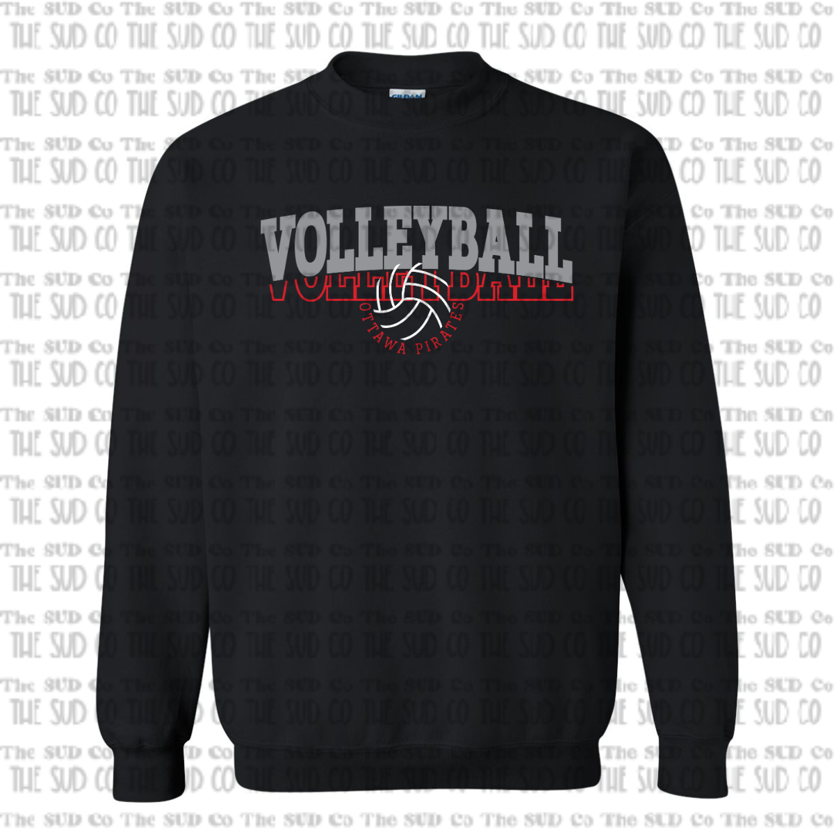 OHS Volleyball Crewneck Sweatshirt - Black