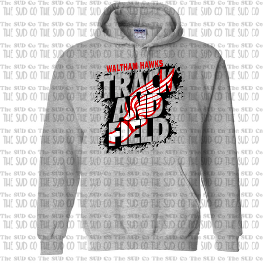 WES Hawks Track Hooded Sweatshirt - GRAY