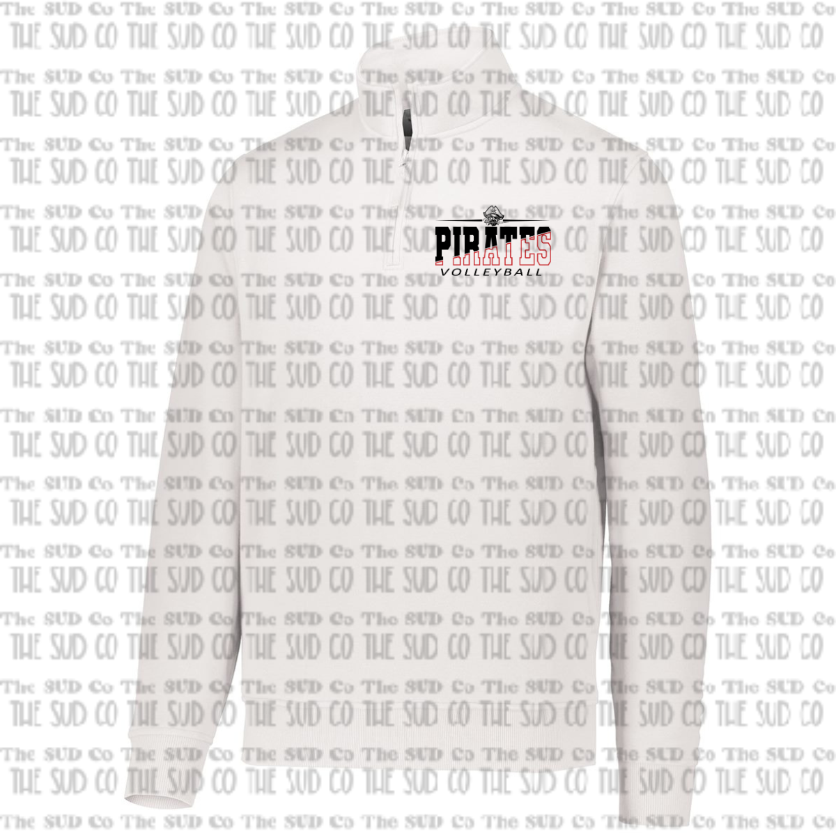 OHS Volleyball Quarter Zip Sweatshirt - White