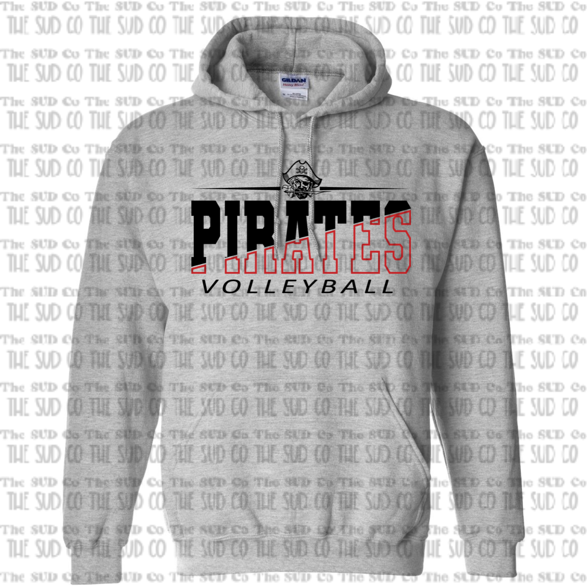 OHS Volleyball Hooded Sweatshirt - Gray