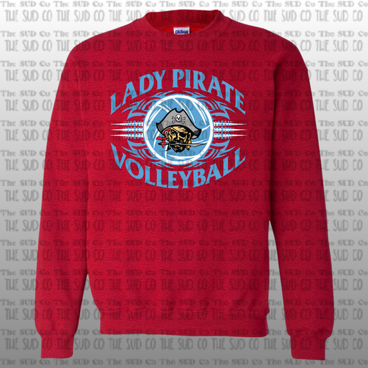 OHS Volleyball Crewneck Sweatshirt - Red