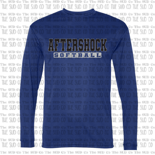 Aftershock Long Sleeve Dri-Fit Blue