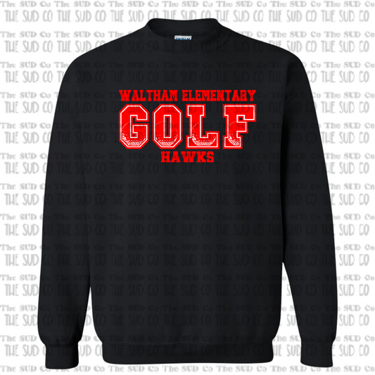 WES Hawks Golf Crewneck Sweatshirt