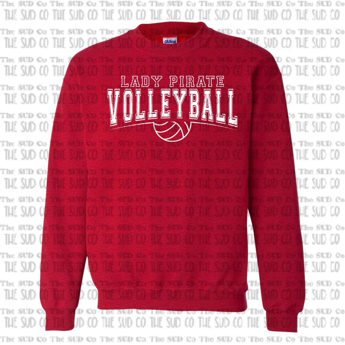 OHS Volleyball Crewneck Sweatshirt - Red