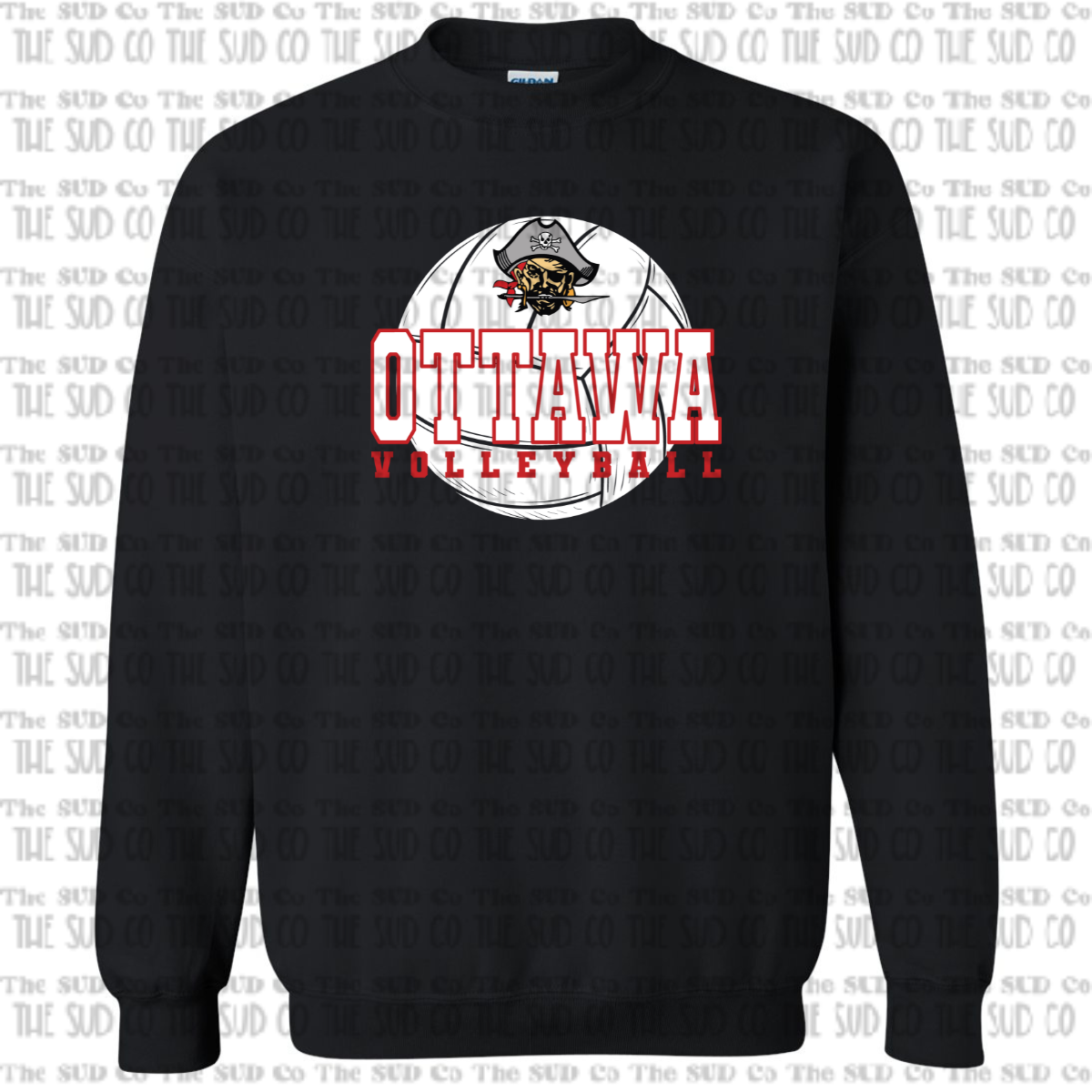 OHS Volleyball Crewneck Sweatshirt - Black