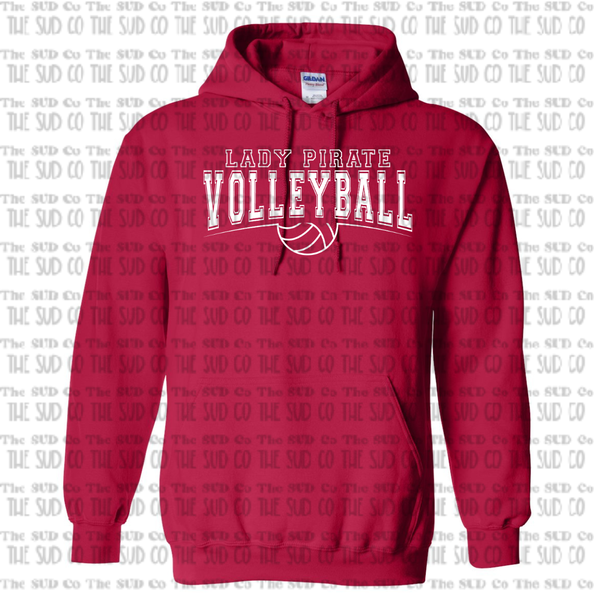 OHS Volleyball Hooded Sweatshirt - Red