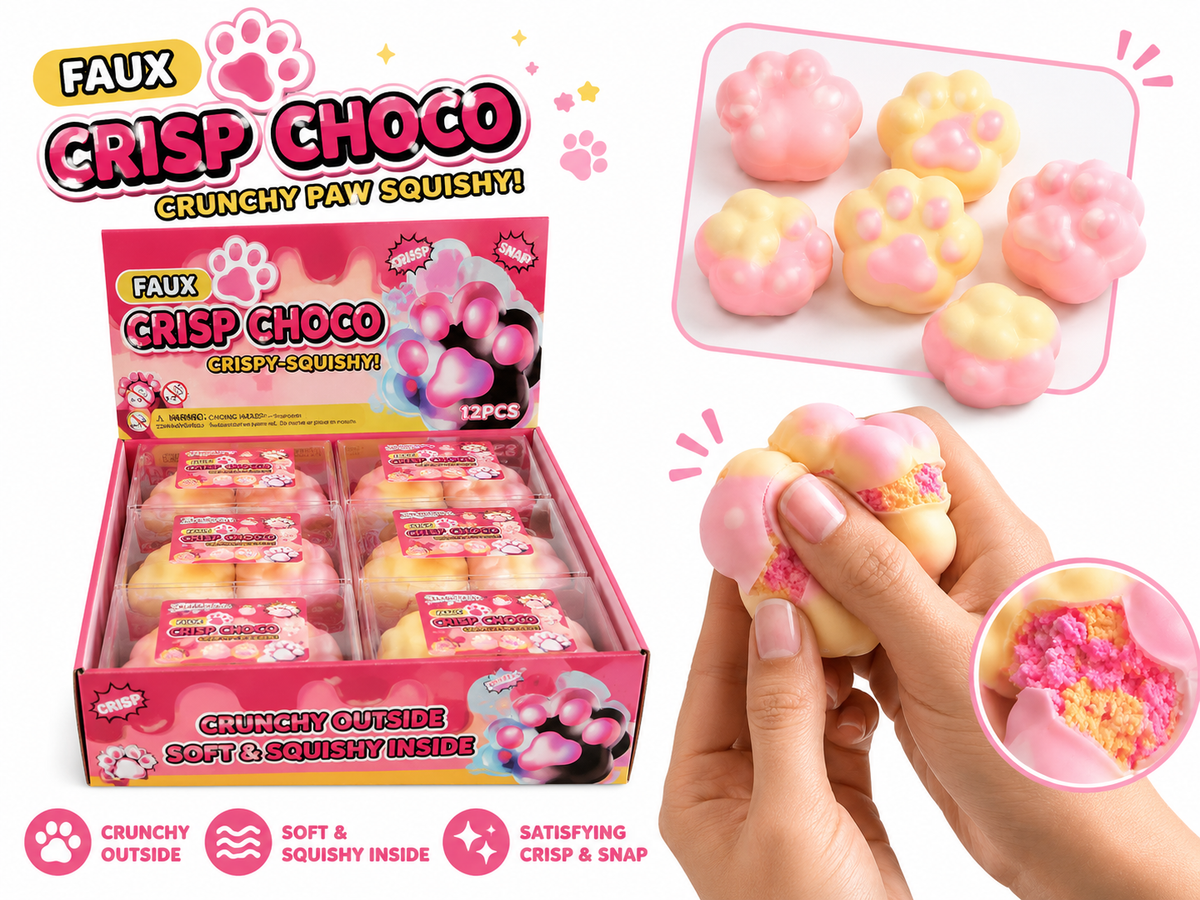 Modek Sports - Crisp Choco Crunchy Paw Squishy MSCC3