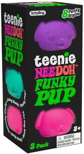 NeeDoh Teenie Funky Pups 3-Pack