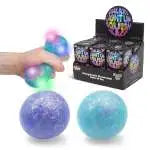 Scrunchems Galaxy Light Up Squish Ball Sensory Stress Squishy Toy [1 RANDOM Color]