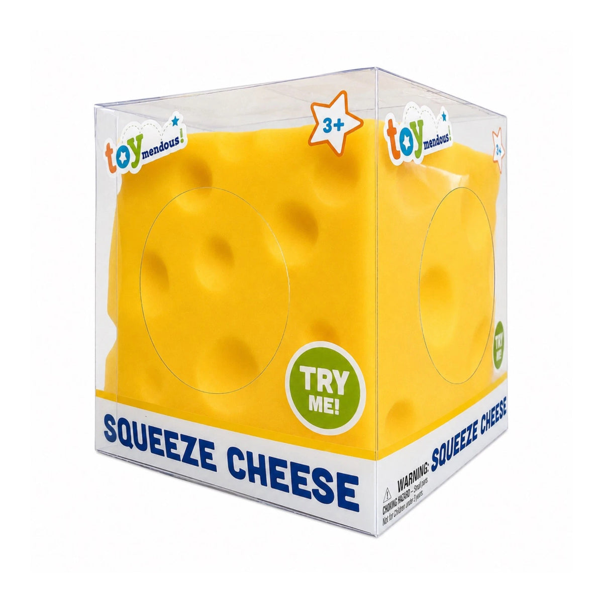 VIRAL Squishy Stretchy Cheese Toy Stress Ball Toymendous Sensory New